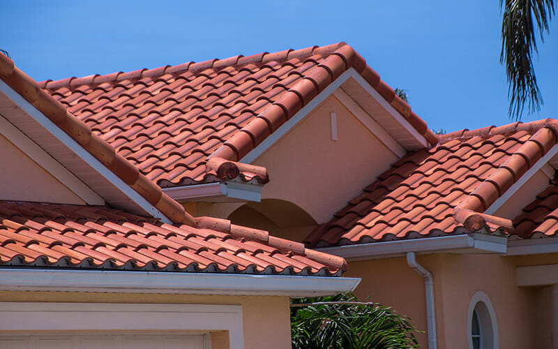 Tile Roof installed on a residential roof in Pearland TX